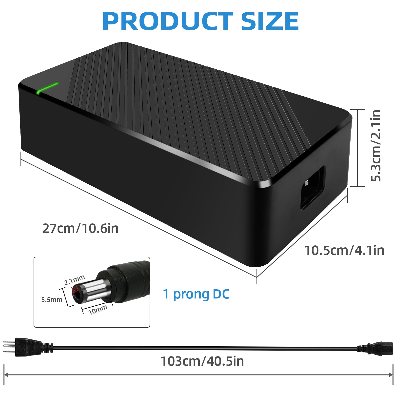 48V 6A E-Scooter Fast Charger(1 Plugs) for RZ800, RZ1000